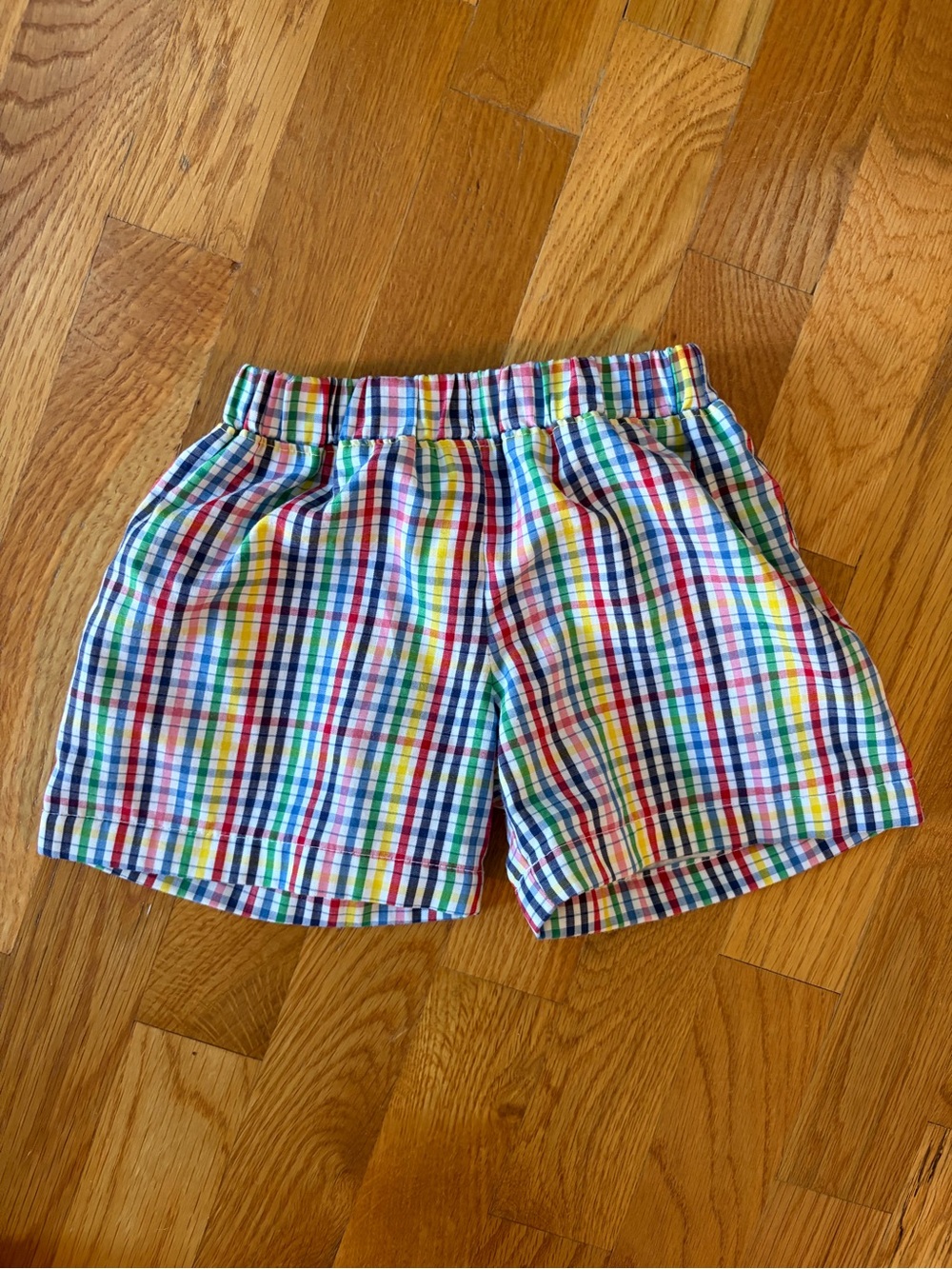 Kids Multicolor Gingham Shelton Shorts 24 months